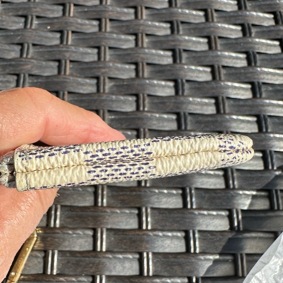 LOUIS VUITTON Key Pouch Wallet Damier Azur Key Chain Coin Pouch - Picture 8 of 8